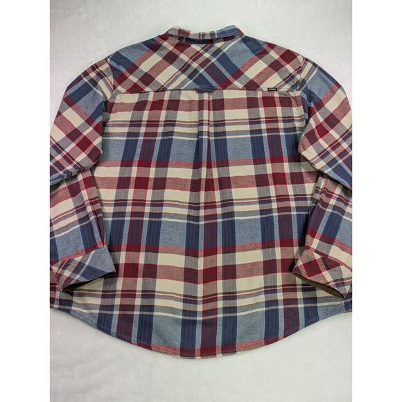 CQR Size 2XL Red,White,Blue,Brown Corduroy Flip Cuff 100% Cotton Flannel Shirt - Picture 13 of 15
